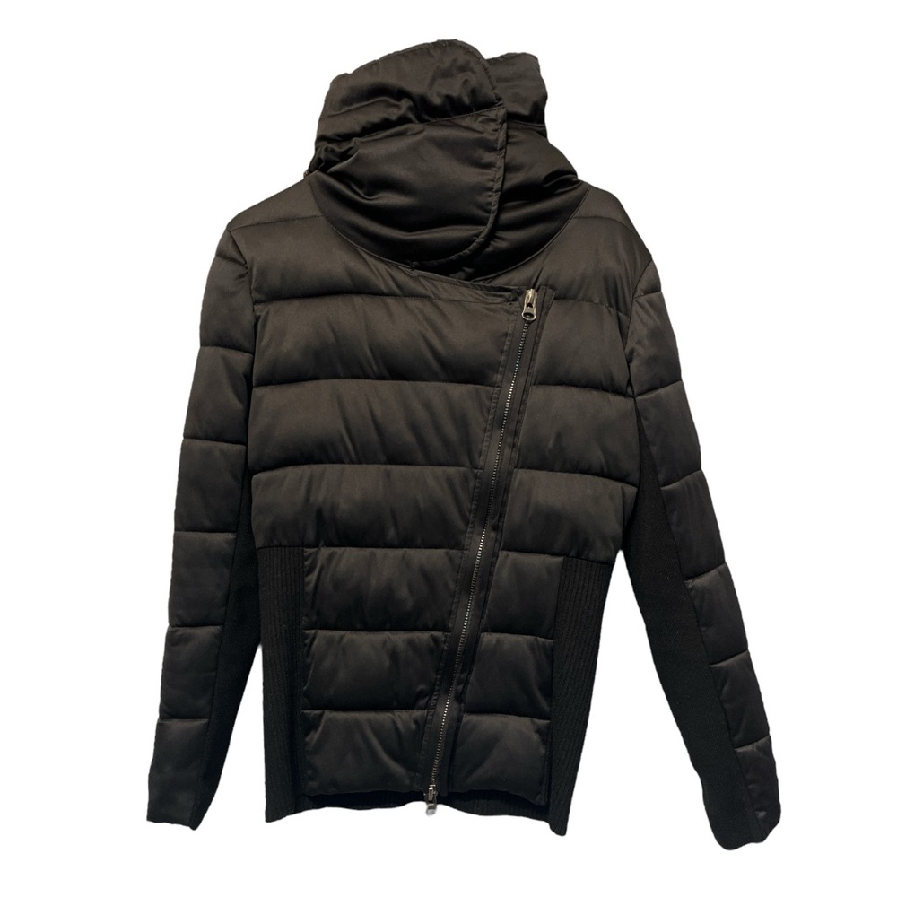 Kenneth Cole New York Cowl Neck Women’s Fitted Puffer Jacket Full Zip Coat Sz XS